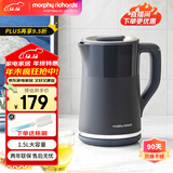 摩飞电器（Morphyrichards） 烧水壶恒温水壶家用电热水壶开水壶冲奶泡茶养生果茶保温热水壶 1.5L MR6070【家用插电】深空灰
