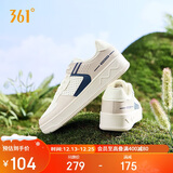 361°运动男鞋秋冬季学生复古厚底增高小白休闲板鞋子男672426611-3