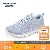 斯凯奇男女鞋跑步鞋旅游鞋透气运动妈妈舒适健步鞋12615