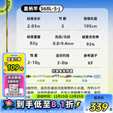 达亿瓦（DAIWA） 一击GL路亚竿 泛用微物虫竿雷强竿全环境通用进口鱼竿远投竿碳素 2.03m 2代-S68L-S（2节软调直柄-实心竿稍） 不支持使用/试用后退换货