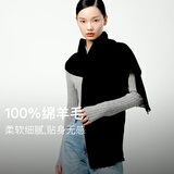丝界【商场同款】100%纯羊毛围巾男女秋冬保暖红围脖加厚百搭披肩礼物