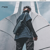 NIID机能单肩包男士斜挎包通勤包男款骑行邮差包随身包送礼黑标 R1BL 子夜黑