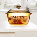 康宁VISIONS 1.5L晶彩透明汤锅炖锅煮锅耐高温明火可用可熬中药VS-15