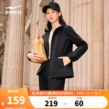 鸿星尔克夹克外套秋季女士防风防泼水风衣修身短款女子连帽夹克休闲外套