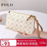 POLO手拿包女士手包大容量印花双层手抓包百搭钱包零钱包生日礼物