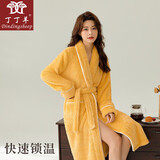 丁丁羊2025新品珊瑚绒秋冬女款睡袍长款加厚秋冬大浴袍保暖法兰绒家居服