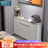 澳之音 餐边柜现代简约轻奢岩板厨房多功能餐厅碗柜多功能收纳储物柜子 轻奢餐边柜长79×宽29.6×高85.7