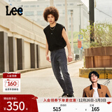 Lee【张凌赫代言】凉凉裤726标准直脚轻薄黑灰色男牛仔裤休闲潮流 黑灰色 28