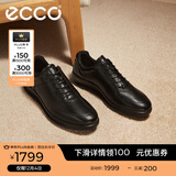爱步（ECCO）商务皮鞋 男士休闲皮鞋男鞋牛皮鞋子正装鞋婚鞋 雅仕207124 黑色20712401001 43