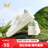 361°运动女鞋秋冬季透气开学厚底增高小白休闲板鞋子女682426611-2