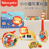 费雪（Fisher-Price）小小音乐家高档礼盒 婴儿音乐玩具新生儿礼物口琴尤克里里F0996