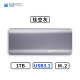 赛帝曼克（STmagic）迷你移动固态硬盘 固态U盘直插式无线usb3.2 家用办公游戏高速存储优盘笔记本u盘 PRO35+尊享-1T银色【580+MB/s】