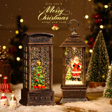 康迪拉家族圣诞节礼物送女生儿童小夜灯玩具水晶球飘雪装饰桌面摆件平安夜