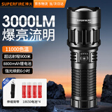 神火（SupFire）手电筒强光变焦超亮长续航远射探照军流明灯户外充电家专用灯