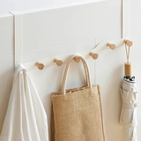 景彩衣帽架门后挂衣架衣服架门后挂衣钩免打孔衣帽挂钩7钩白色