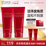伊思（It’s skin）红参蜗牛洗面奶洁面乳女 深层清洁泡沫绵密温和呵护护肤品150ml*2