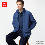 优衣库男装女装摇粒绒拉链茄克/长袖外套廓系夹克479792 64 湖蓝色 S /165/84A