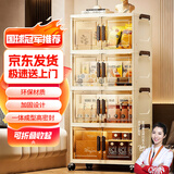 全品屋收纳柜箱置储物简易衣柜子零食衣服厨房折叠多层免安装床头收纳柜 50宽三层【折叠免安装】 【次日速达、送货上门】