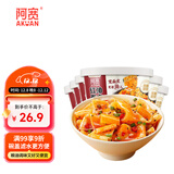 阿宽方便速食泡面红油面皮 非油炸干拌酸辣味畅享天地110g*6整箱