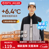 网易严选25新品摇粒绒外套男士夹克冲锋衣内胆夹克蓄热保暖抓绒衣户外休闲 B款拼接男-墨黑色 M