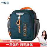 卡拉羊单肩包男士休闲运动包旅游背包竖款迷你斜挎包男包 藏青 小号