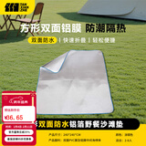 探险者（TAN XIAN ZHE）防潮垫户外帐篷垫子防水布铝箔野餐垫子地铺垫沙滩垫多人加宽 【加厚防水240x240cm】
