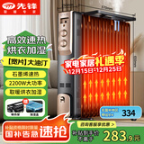 先锋石墨烯取暖器电暖器电暖气片家用电热油汀13片全屋升温智能恒温低噪节能烘衣加湿DYT-Z2