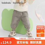 巴拉巴拉童装宝宝羽绒裤高腰护肚长裤男女童2025冬装保暖裤子208425108208