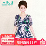 宜肤中年泳衣女保守分体裙式平角显瘦中老年妈妈大码温泉游泳装