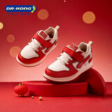 江博士学步鞋运动鞋秋季男女童舒适休闲国货儿童鞋B14243W001米/红28