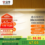 公牛（BULL）感应橱柜灯衣柜灯LED人感光感磁吸 卧室床沿玄关小夜灯30CM4000K