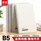 晨光（M&G）文具b5笔记本本子大软抄活页线圈记事本学生作业英语本学习用品本味横线1本MPY7DT21考试必备