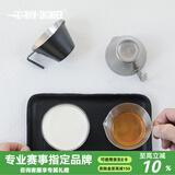 MHW-3BOMBER轰炸机咖啡不锈钢量杯 浓缩咖啡杯 泽田小量杯 刻度杯 泽田小量杯-银斑-100ML-单嘴