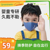 绿鼻子（green nose）儿童口罩 婴儿宝宝流感防护用品 奥特曼联名赛罗小童5片【1-6岁】