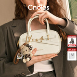 蔻一（Cnoles）包包女士2025年新款斜挎包小手提保龄球单肩包生日礼物送女友