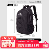骆驼（CAMEL）户外防水登山包大容量徒步旅行双肩书包男女专业休闲运动包纯黑