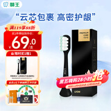狮王（Lion）磁悬浮声波电动牙刷替换清洁刷头 呵护型-极耀黑1支 京东自营