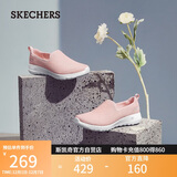 斯凯奇（Skechers）女鞋秋季懒人一脚蹬健步鞋舒适软底外穿户外休闲运动鞋15600