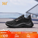 361°运动鞋女秋冬季保暖防泼水革面减震通勤慢跑步鞋子女682232233-3
