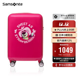 新秀丽（Samsonite）行李箱25英寸拉杆箱迪士尼草莓熊旅行箱NX8玫粉色儿童密码箱