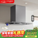 富士帝日本原装进口  油烟分离顶吸欧式吸油烟机 家用白色日系抽油烟机防油涂层易清洁CXW-230-CL260E 银色 SV