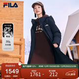 FILA 斐乐官方女子羽绒服冬季保暖时尚中长款保暖运动羽绒服