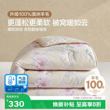 博洋家纺 A类抑菌100%澳洲进口复合羊毛被被芯 冬被子220*240cm