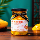 绿山果园（Green Jebel Orchard）果汁芒果罐头 三亚时令鲜果水果罐头0添加剂360克×4瓶 