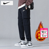 耐克（NIKE）裤子男款秋冬季 2025新运动男裤直筒卫裤加厚工装长裤男士休闲裤 FN3806加绒/晒图退10 M 【170】体重110~130斤左右