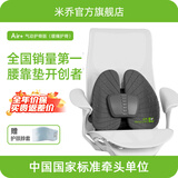 米乔（minicute）护腰靠垫人体工学腰垫车用办公室靠垫四季减压座椅通用节日送礼 【重度腰突腰痛】护脊版- 灰色 好评有礼20元