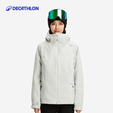 迪卡侬滑雪服女单板双板雪服专业装备防风防水白色S 5085016