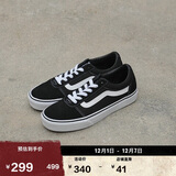 VANS范斯官方 线上专售Ward黑色个性街头复古百搭女鞋板鞋 黑色 35 