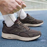 斯凯奇（Skechers）男鞋子 26夏季新款运动鞋网面透气休闲鞋轻质缓震训练百搭跑步鞋 棕色 晒图退5 43.5 (280mm)