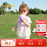 巴拉巴拉宝宝短袖t恤婴儿女童上衣2025夏装甜美网纱拼接时髦209225117004